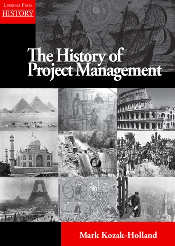 The History of Project Management